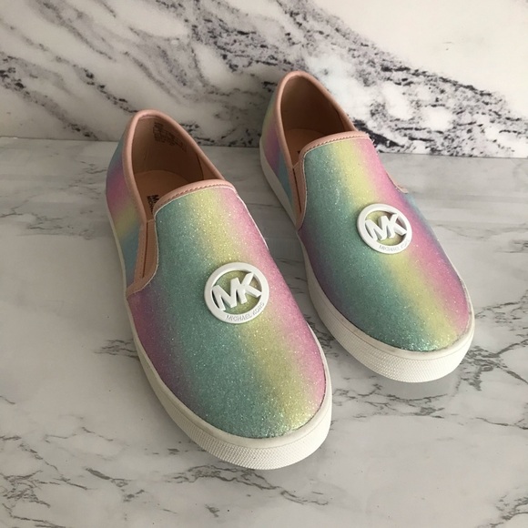Michael Kors Ombré pastel glitter slip on sneakers 5 - Picture 9 of 14